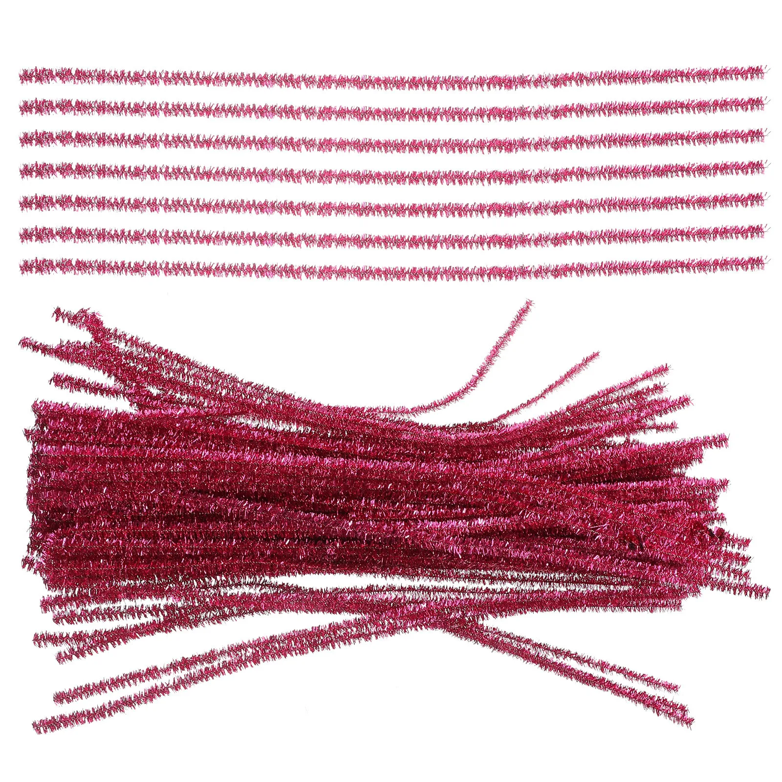

100Pcs Shiny Chenille Stems Colorful Bendable Bars for Kids Crafts DIY Twisted Rods Creative Craft Supplies Cleaner