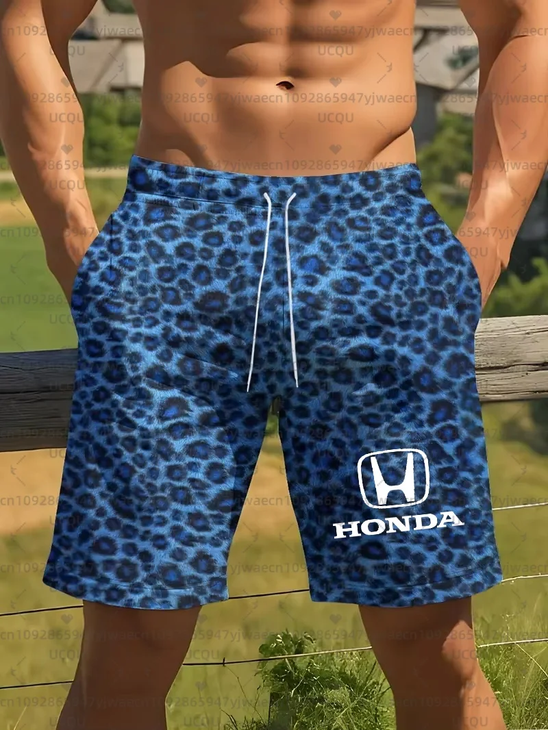 Leopard 3D Printing Motorcycle Riding Shorts Fast Drying Breathable Short Sleeve Sport For Men And Women Honda Riding Shorts