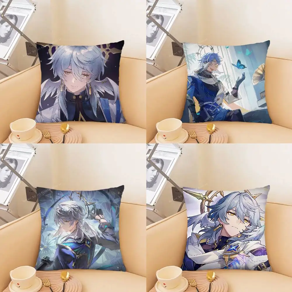 Honkai Star Rail Sunday Pillow Case Fashion Square Pillowcase Bedroom Sofa Room Ins Decoration Leisure