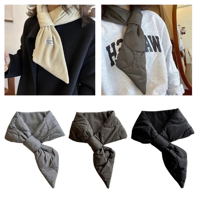 Winter  Down Neck Wrap  Warm Scarf Neck Guard Woman Shawl