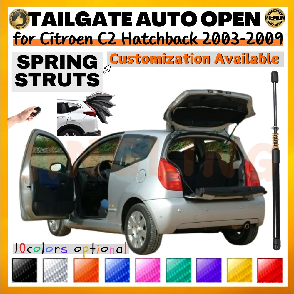 

Qty(1) Trunk Strut with Spring for Citroen C2 Hatchback 2003-2009 Rear Tailgate Boot Lift Support Shock Absorber Damper