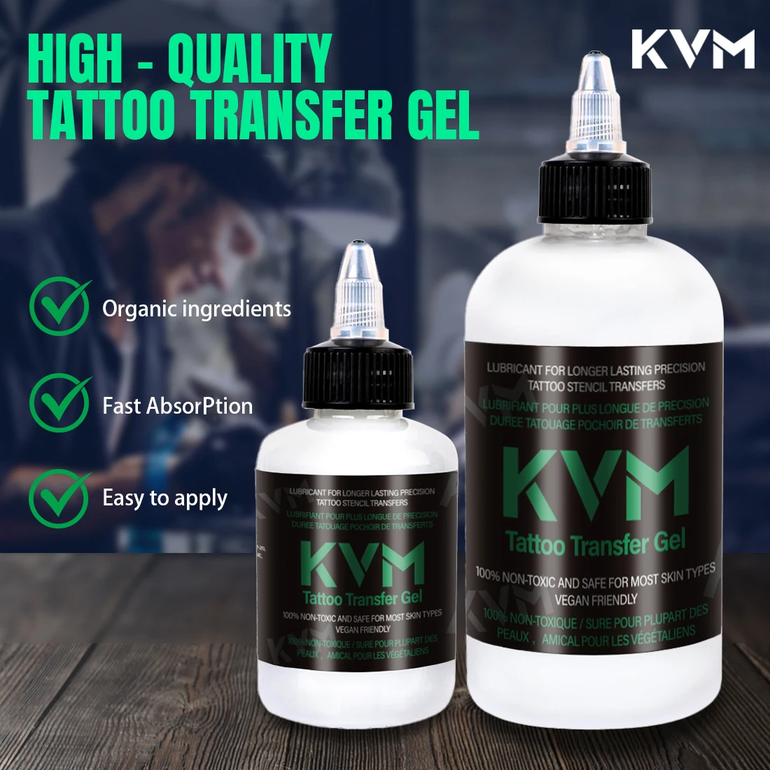 KVM 125/250 مللي المهنية الوشم استنسل نقل هلام ناسخة حرارية استنسل تطبيق الحل ماجيك جل الوشم اكسسوارات