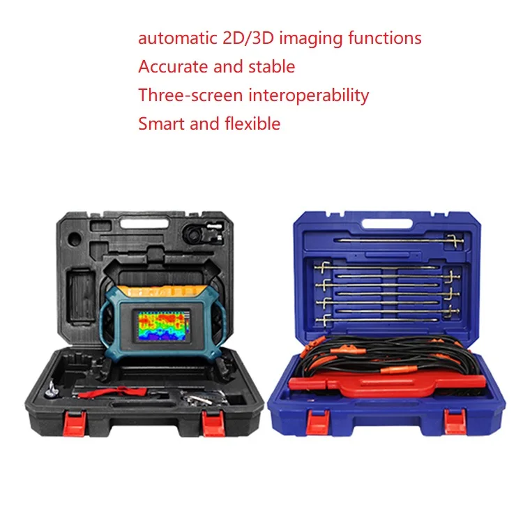 ADMT-300SX-16D Water Detector 300m Depth Adjustable,2D/3D Automatic imaging With 10” touch Screen,16 Channels Highly Accurate