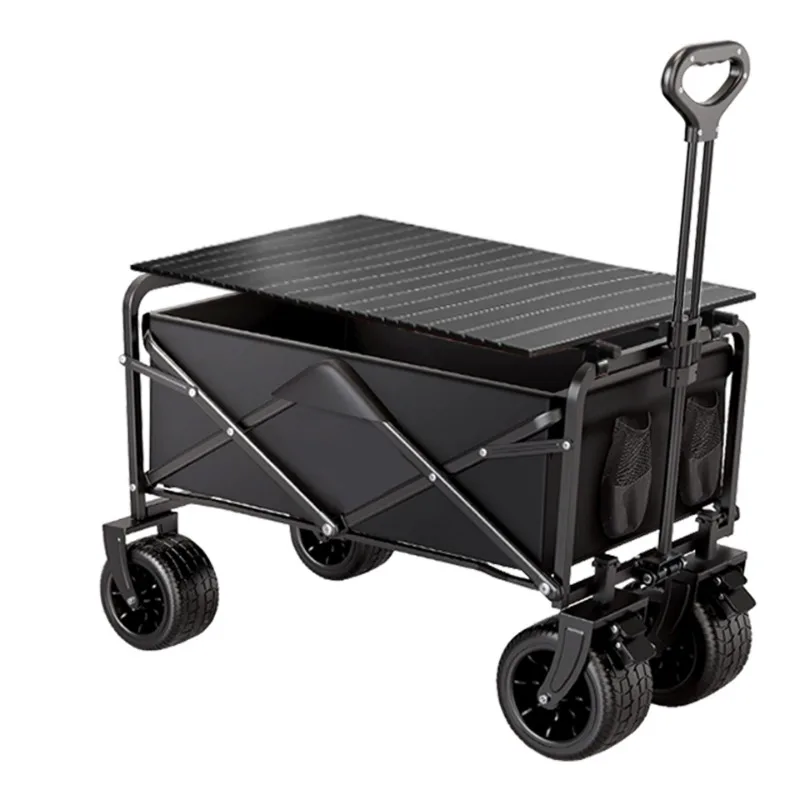 

Camper Carts Outdoor Portable Camper Carts Camping Foldable Small Trailers Picnic Carts Tables