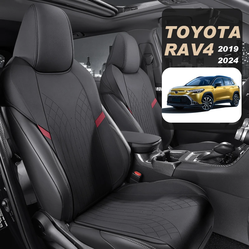 

Custom Fit Car Accessories Suede Saddle Seat Cushion Pad Half Covered For Toyota Rav4 2019-2024 Vanze