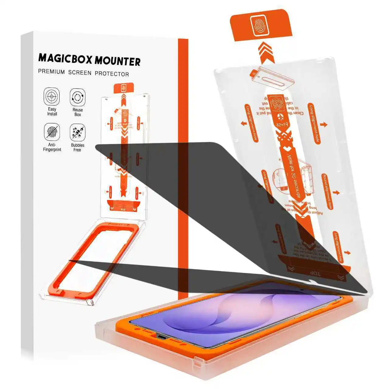 

Clean Compartment for Samsung Mobile Phone Film Anti-peep Tempered Film S25U/S24 +/S23 +/S26U Drop-proof and Shatterproof