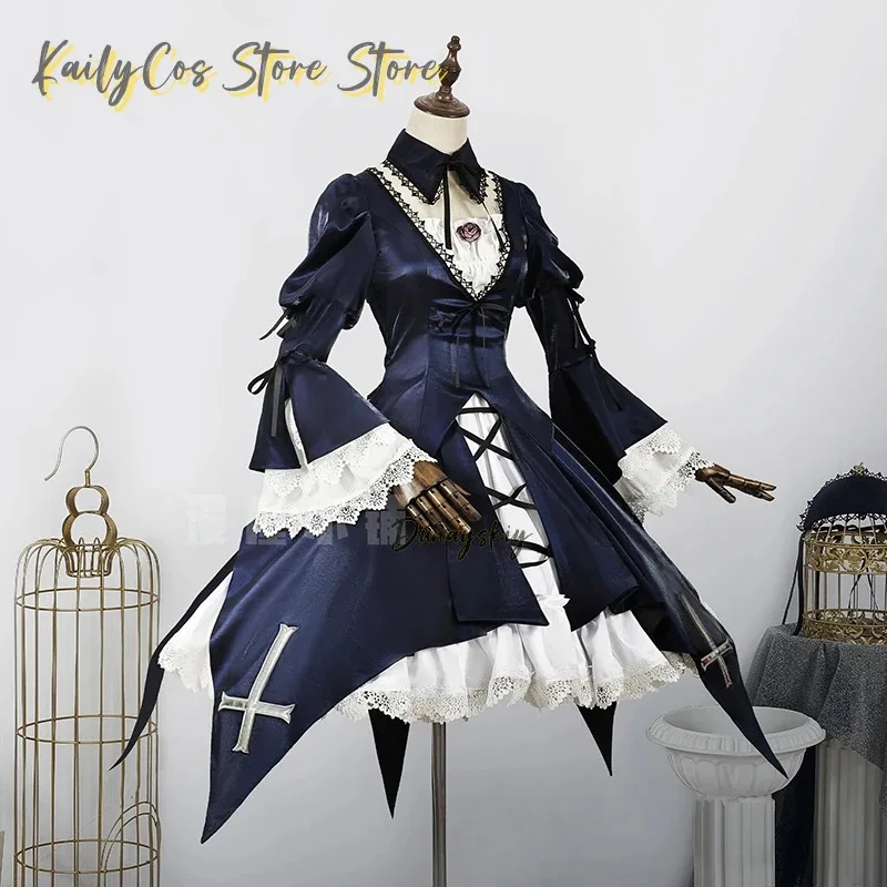 Disfraz de Cosplay de Suiginto 2020, disfraces de doncella de rosas de Anime, vestidos medievales góticos Vintage para mujer, traje de Lolita, juego de rol
