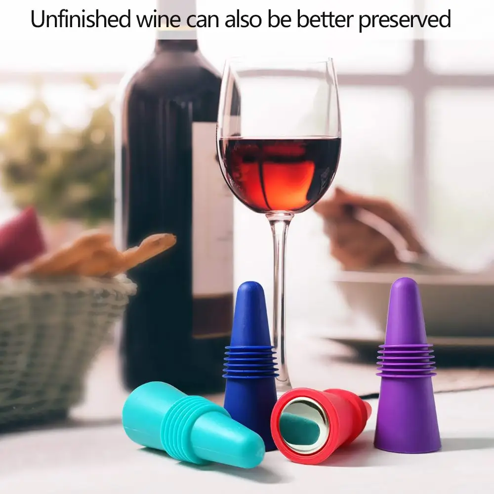 

1Pcs Champagne Drink Silicone Bar Seal Sealer Plug Bottle Cover Wine Stopper Wine Bottle Stopper