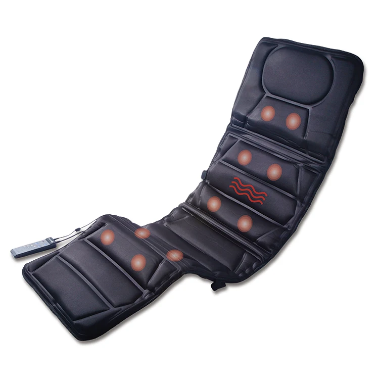 

Smart Library 2024 Hot Sell Electric Heated Massage Cushion Mat Full Body Neck Lumbar Back Seat 10 Motors Vibrating Home Sofa Ma