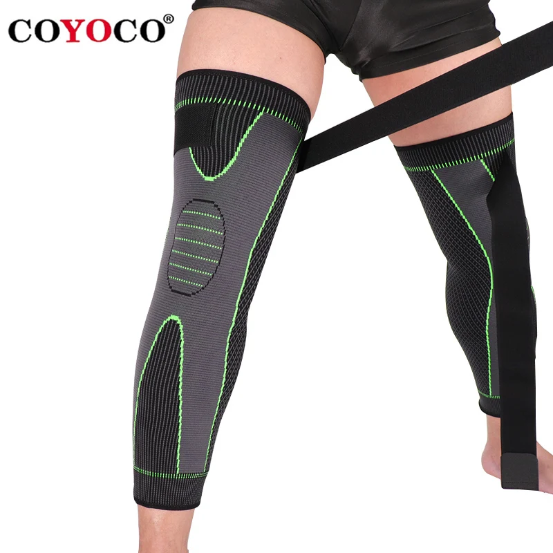 Adjustable Knee Brace with Velcro, Compression Support for Pain Relief, Weightlifting Running Sports, 1PCS
