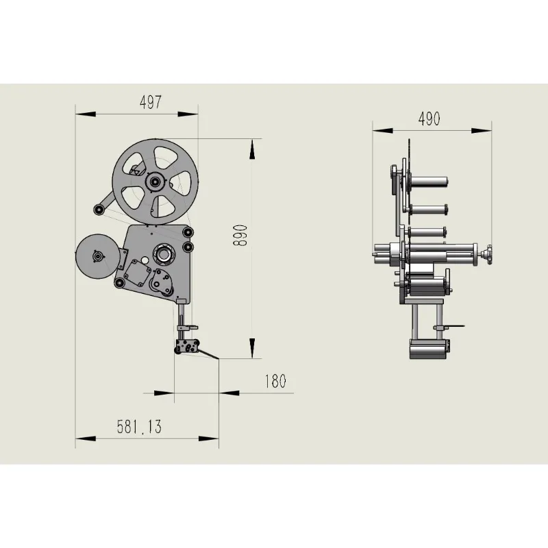 Automatischer Etikettierer, Etikettiermaschinenkopf, Zubehör, Ersatzteile für Etikettenapplikatoren