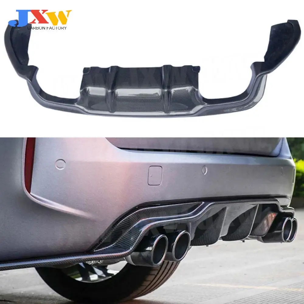 

Carbon Fiber Rear Bumper Lip Spoiler Diffuser For BMW X5M X6M F85 F86 2015 2016 2017 2018 3D Style