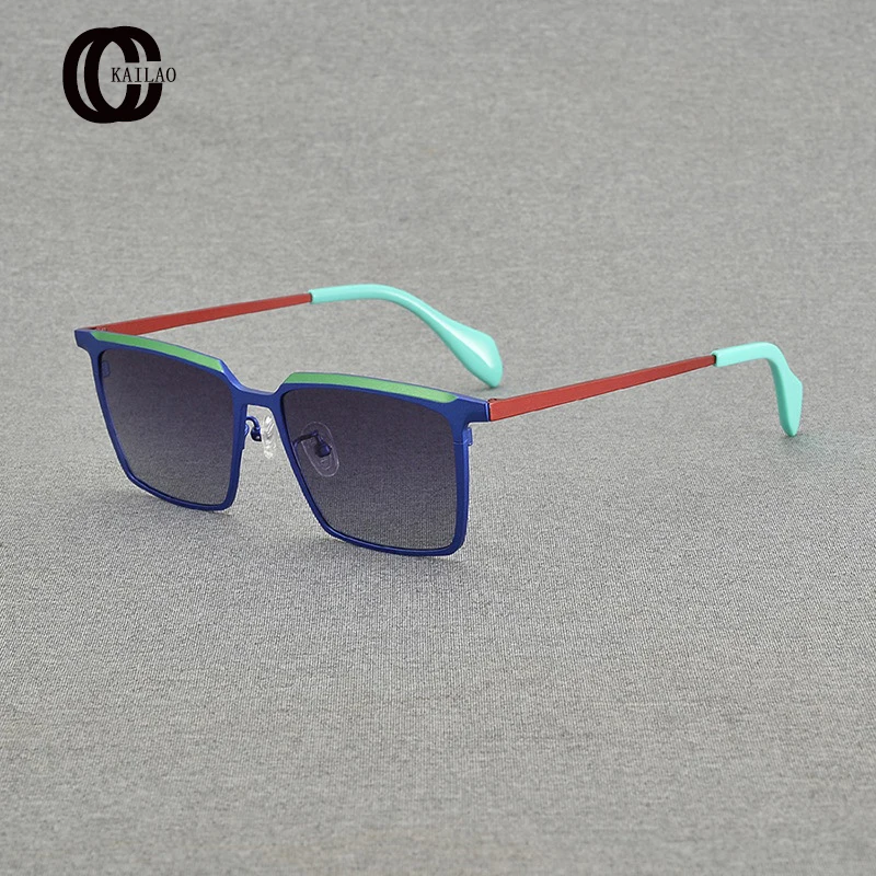 2024 New Titanium Rectangle Eyeglass Frame Men And Women High Quality Fashion Designer UV400 Outdoors Personalized Sunglasses