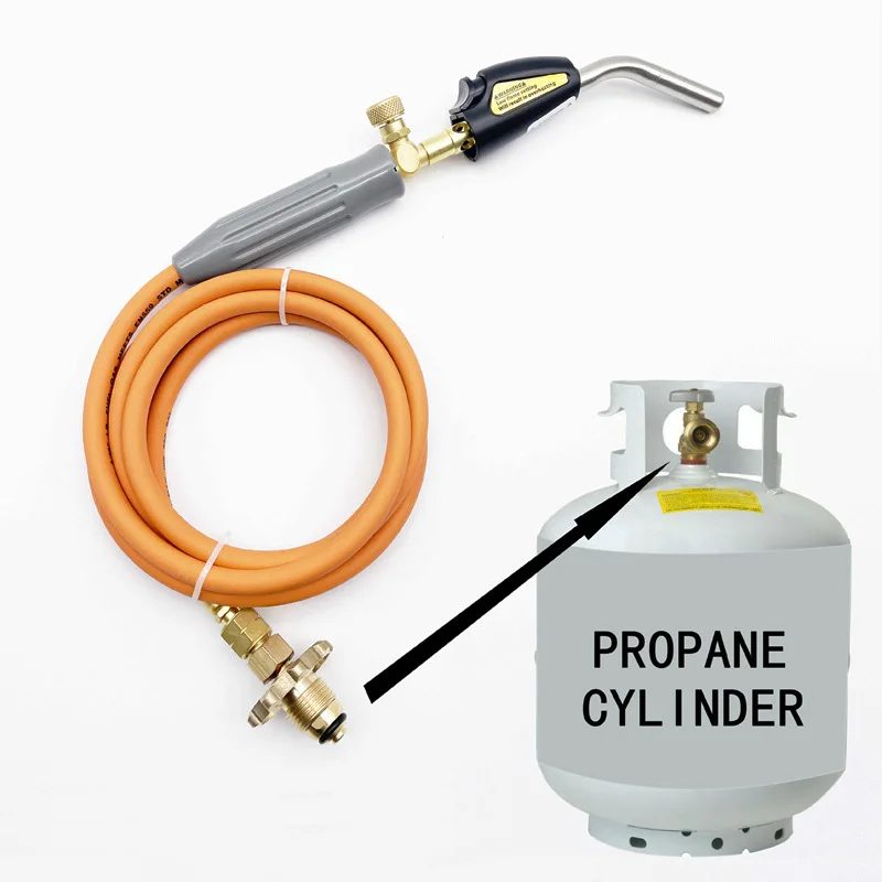 

American propane gas cylinder welding torch LPG oxygen-free welding torch North American propane welding blowtorch sub-outer tee