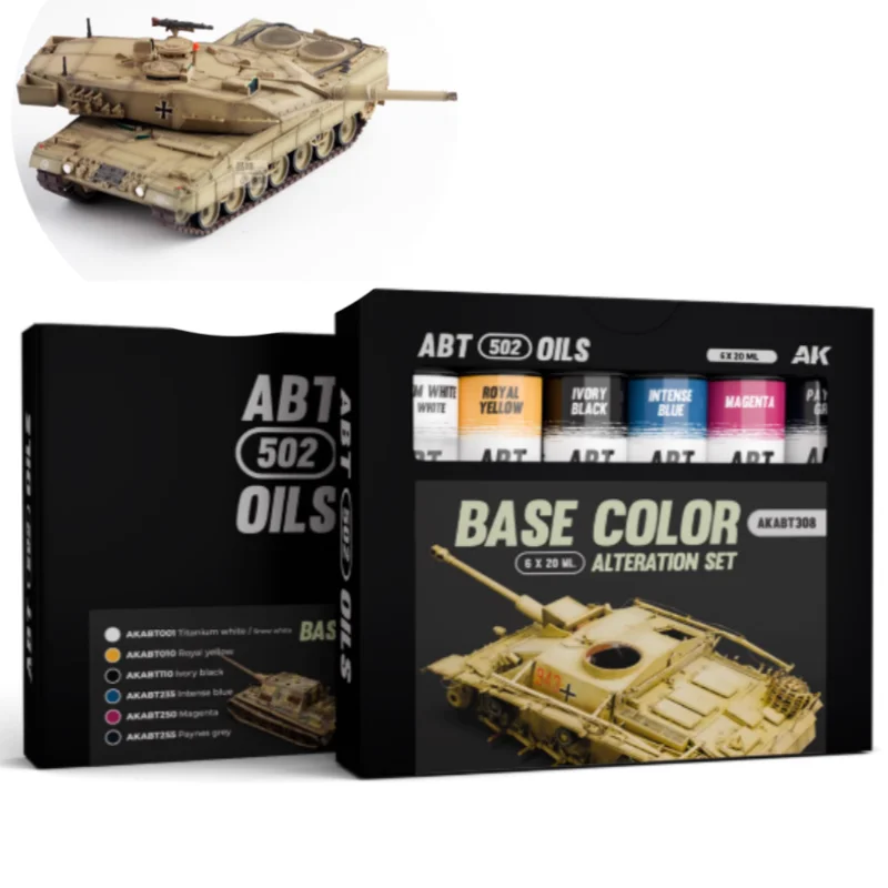 

20ml/6-color Oil Painting Pigment Set for Handcrafted DIY Armor Ships Character Models Oldening Coloring Auxiliary Pigments