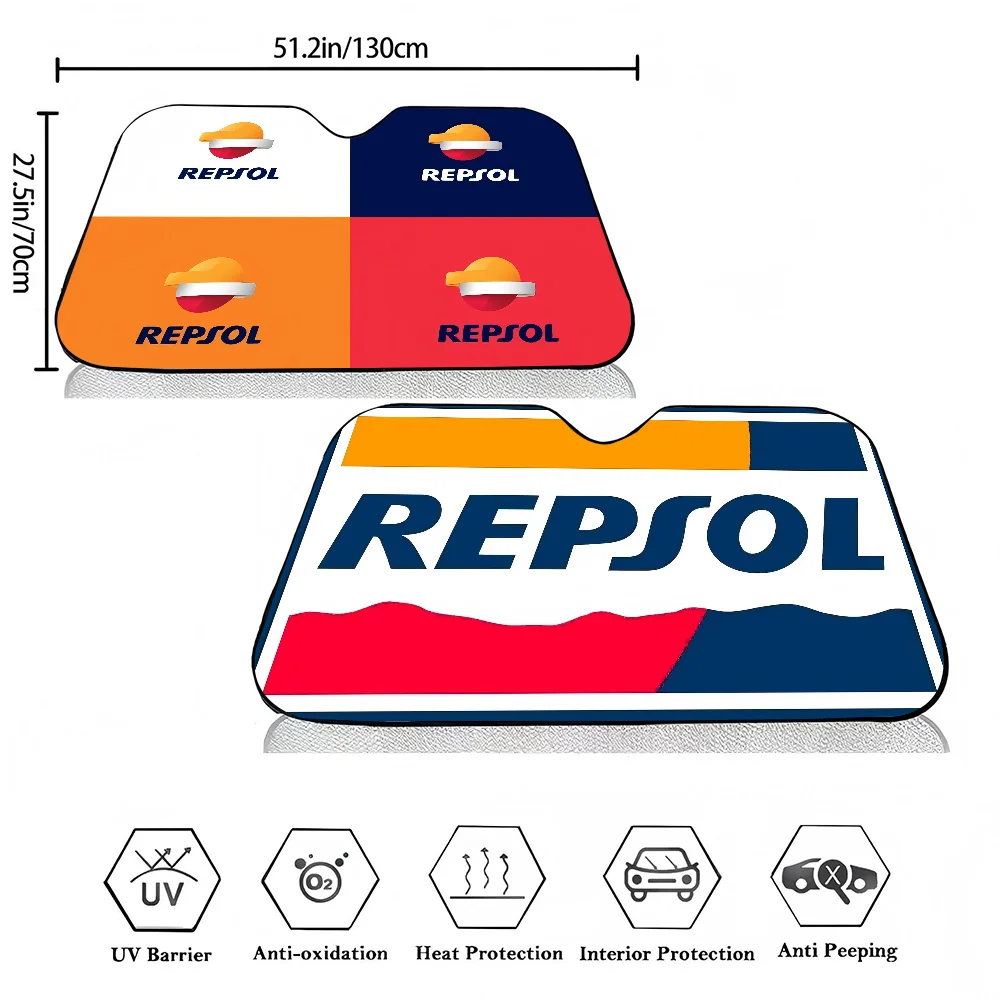 

R-Repsols Novelty Car Front Windshield Sunshade 70x130cm Cartoon Foils Car Window Windscreen Cover