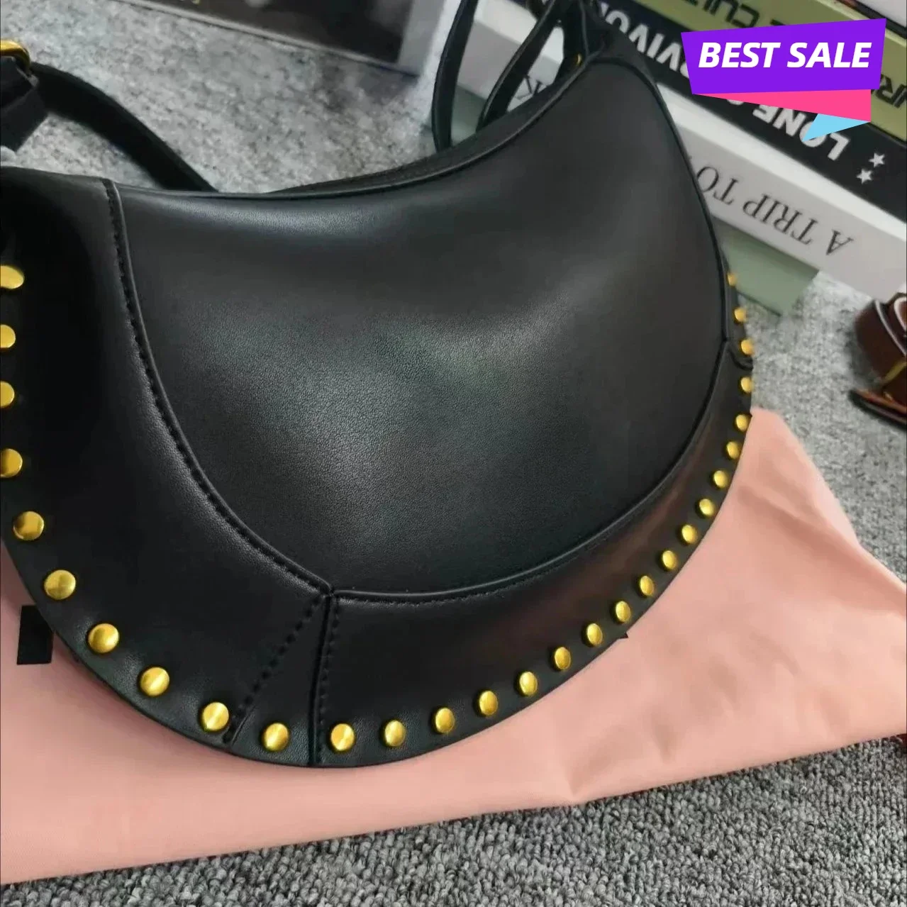 

Французская луна Ins, популярная женская сумка из натуральной кожи, сумка через плечо, женская сумка через плечо высокого качества, кошельки для женщин