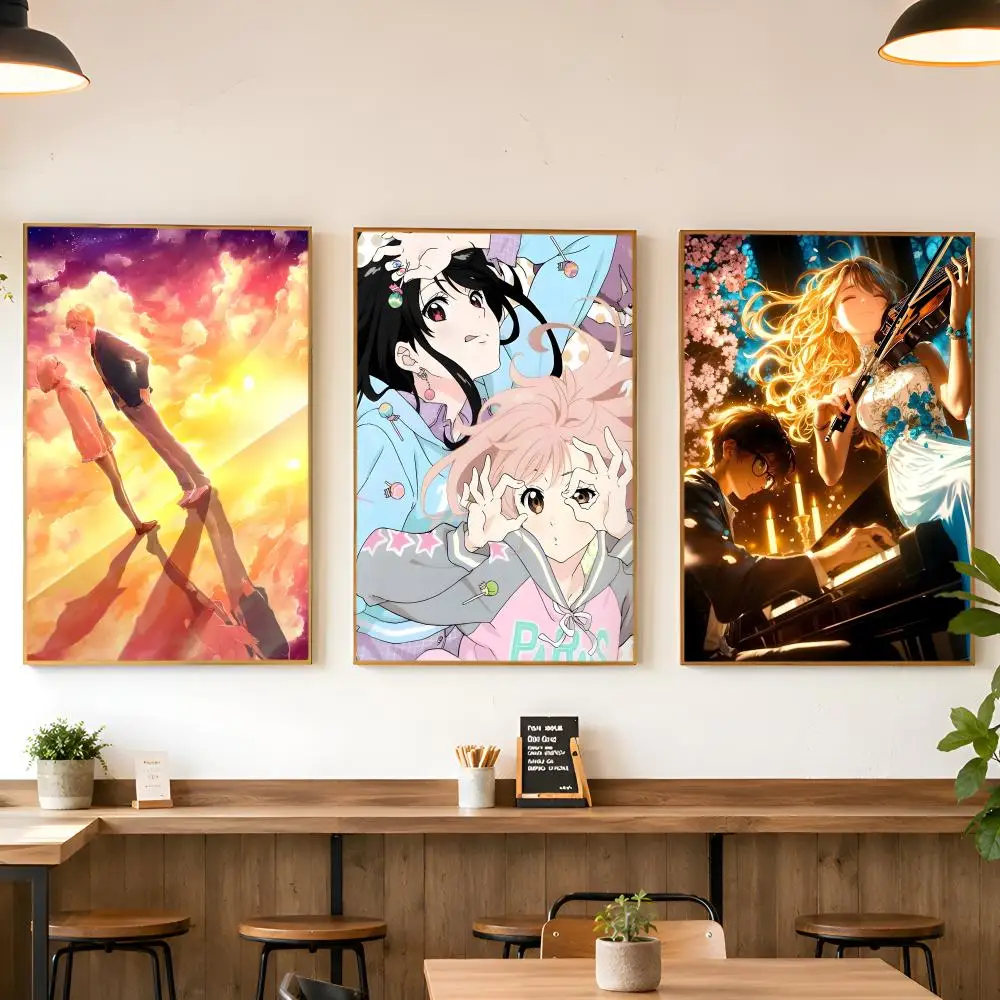 Anime Beyond The Boundary Poster Matte Wall Peel And Stick Decor Bedroom Living Room Office Dorm Home