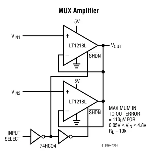 LT1219 LT1219CS8 - Precision Rail-to-Rail Input and Output Op Amp