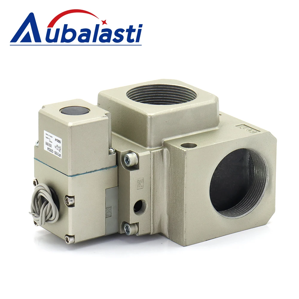 Aubalasti ขนาดใหญ่เส้นผ่านศูนย์กลาง Solenoid วาล์ว VP3185-205GA 24VDC 2 ตําแหน่ง 3-Way สําหรับ CNC Vibrating มีด