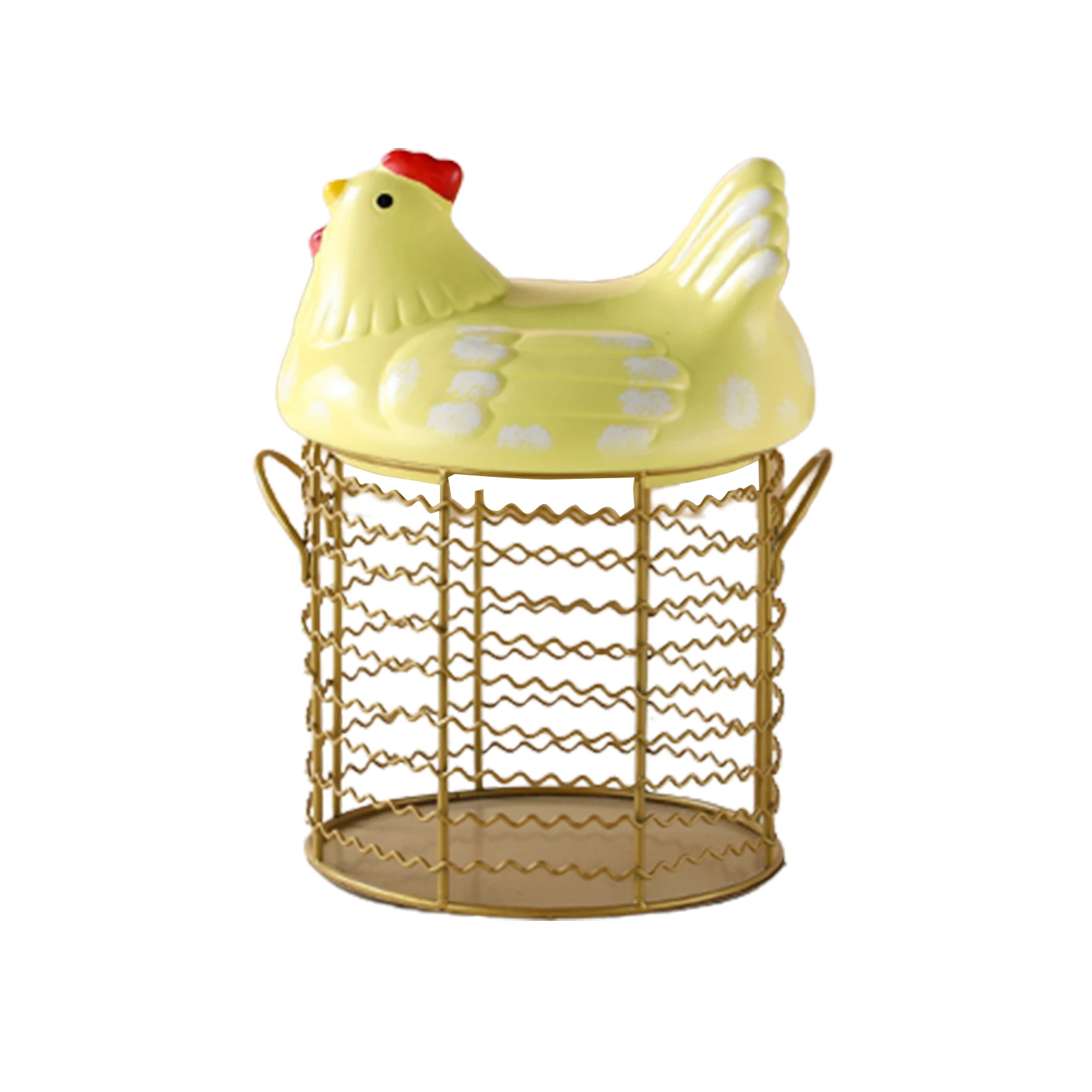 Hot Sales!!! Egg Basket Large-capacity Chicken Cover with Ceramic Nordic Egg Storage Holder for Home