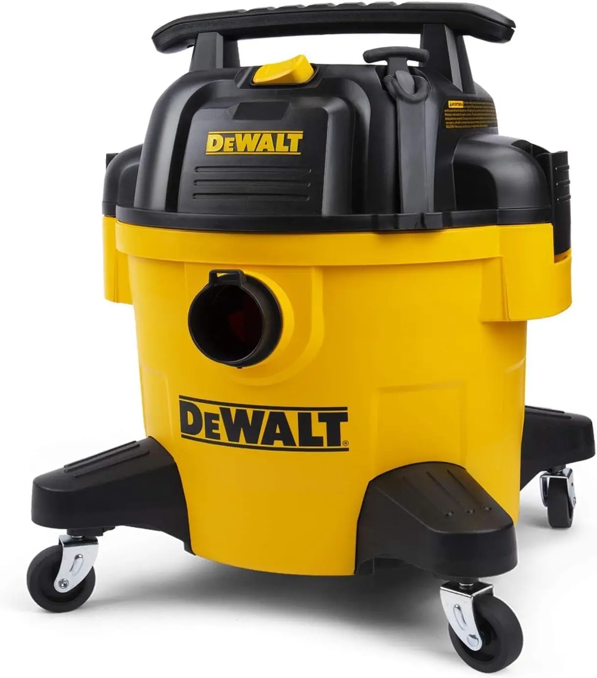 DEWALT DXV06PZ 4 Peak HP Shop Vacuums Wet/Dry, 6 Gallon Poly Wet/Dry Vac, Heavy-Duty Shop Vacuum with Blower Function Yellow+Bla