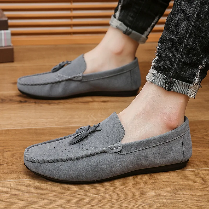 Men Casual Shoes Canvas Slip On Fashion Loafers for Male Luxury Dress Driving Shoes Formal Wedding Party Flats Plus Size