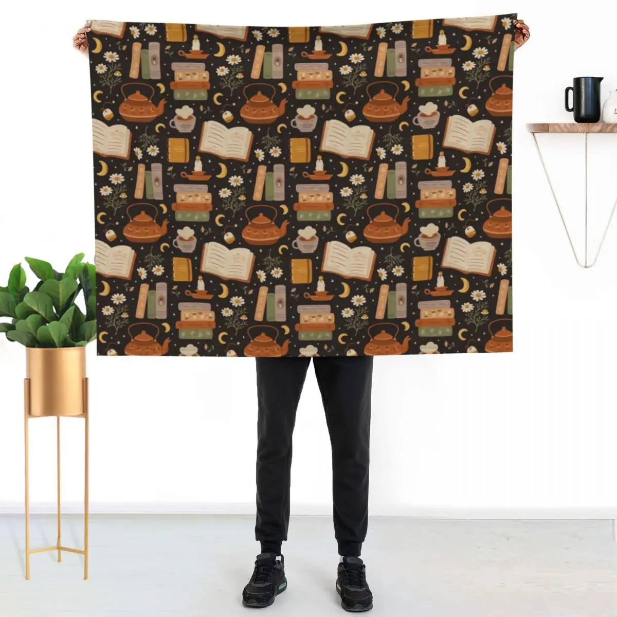 

Sweet Bookish Dreams Throw Blanket Soft Home Decor Blanket for Couch Bedroom