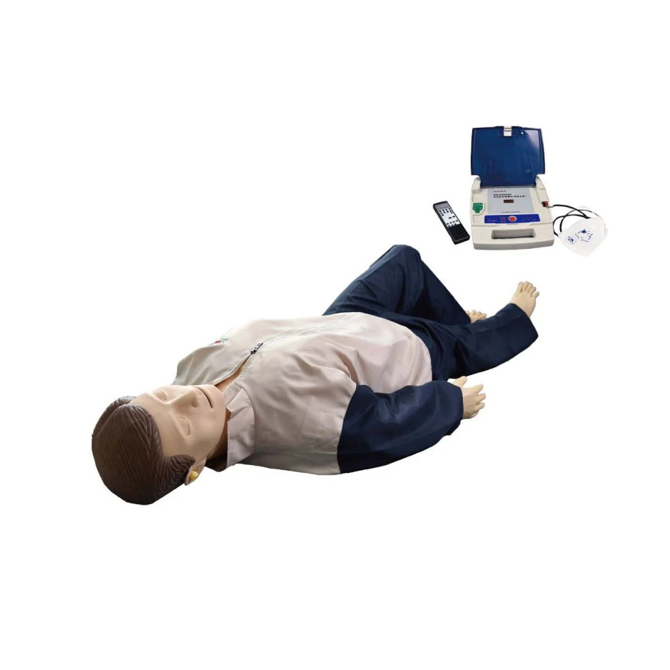 Advanced CPR and AED Defibrillation Training Manikin, BLS (Basic Life Support) Training Model,Emergency Skill Teaching Model