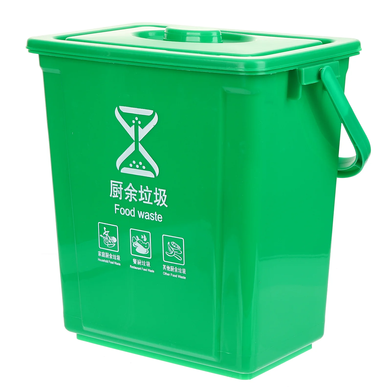 Garbage Sorting Bin Bins Compost Pail Container for Kitchen Counter Plastic Bucket Composting Office