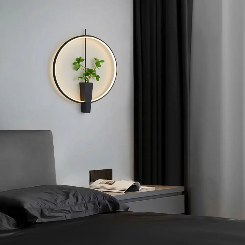 Creative Nordic Indoor Led Wall Lamp Bedroom Bedside Wall Light Living Room Background Wall Sofa Home Decor Lighting Fixture