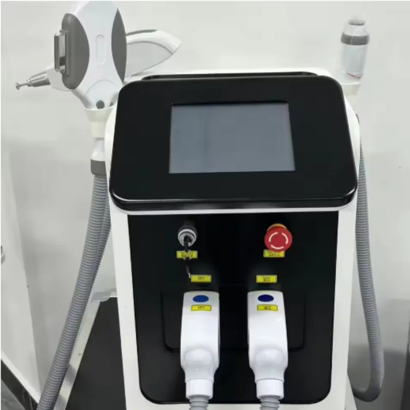 3 In 1 IPL OPT Permanent Hair Removal E-light Epilator Nd Yag  Tattoo Removal RF Wrinkle Removal Whitening Facial Lift CE