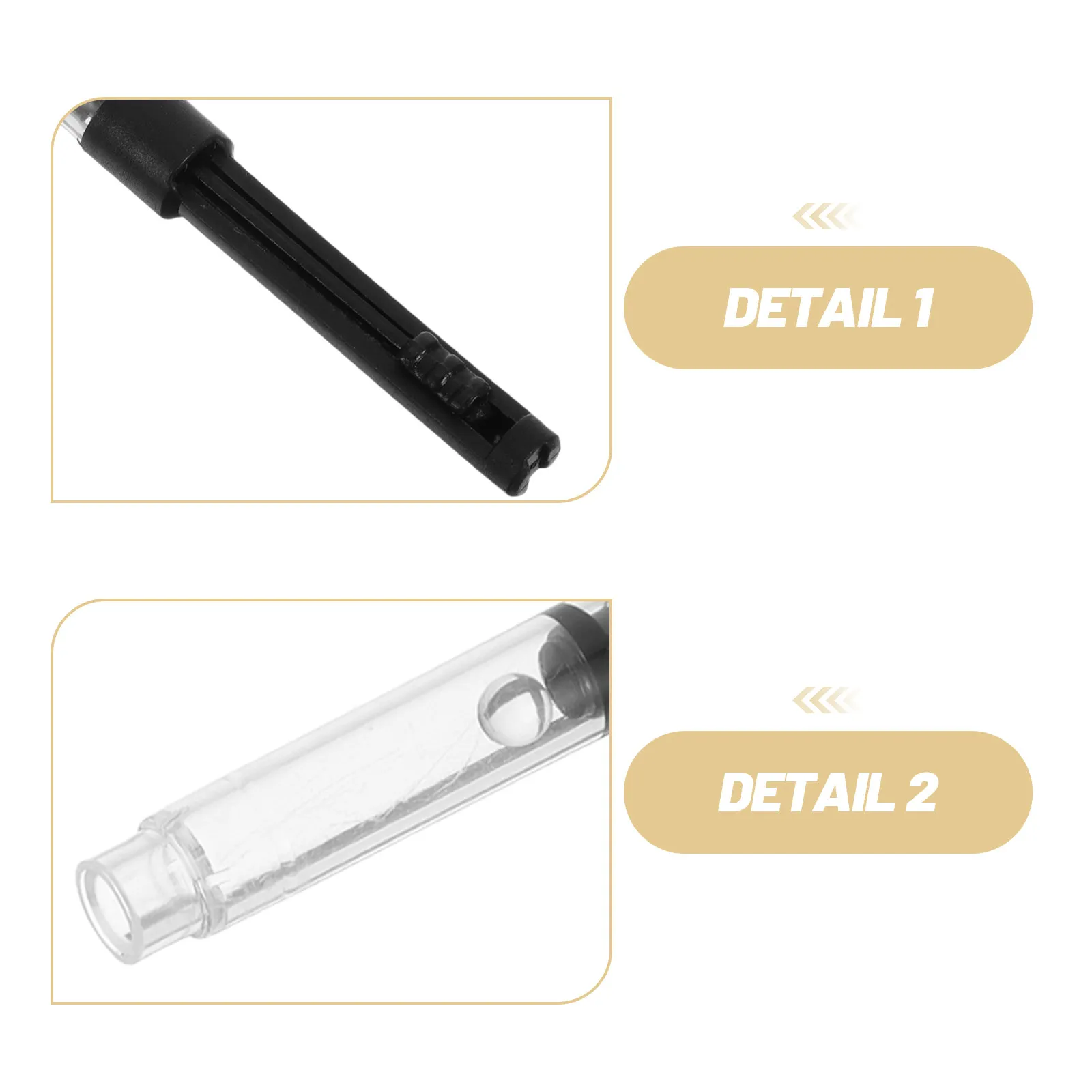 50Pcs Fountain Pen Ink Converter - Refillable Bottled Ink Filler Tool for Precise Piston System Control - Clean Efficient Travel