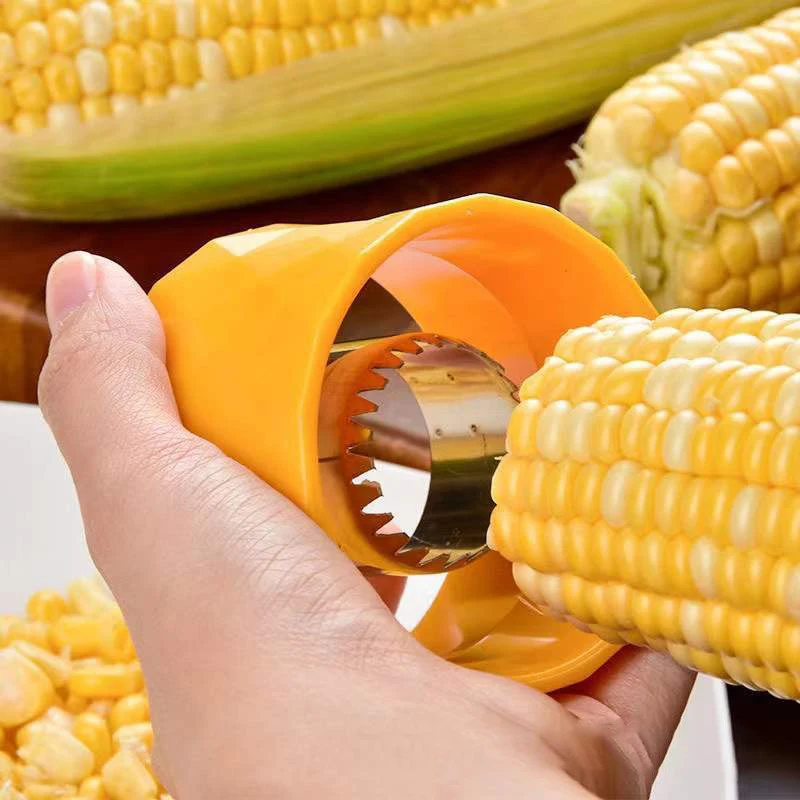 Corn Stripper Fruit Vegetable Tools Stainless Steel Corn Cob Remover Cutter Shaver Kitchen Gadgets Accessories Supplies Products