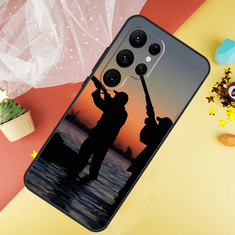 Duck Hunting Case For Samsung Galaxy S24 Ultra S22 S20 S21 FE S8 S9 S10 Note 20 10 Plus S23 Ultra Cover