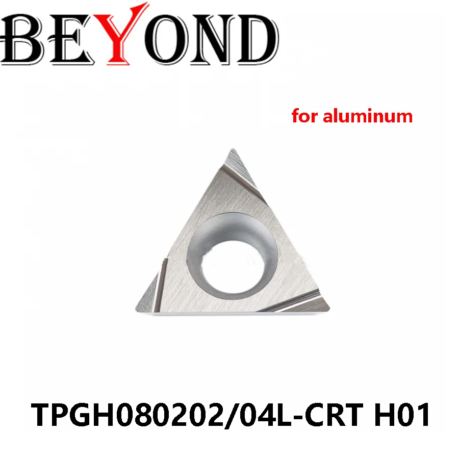 

BEYOND Original TPGH080202L-CRT TPGH080204L-CRT H01 Machine CNC Lathe Cutter Inserts Turning Tools Carbide TPGH TPGH080204 10PCS