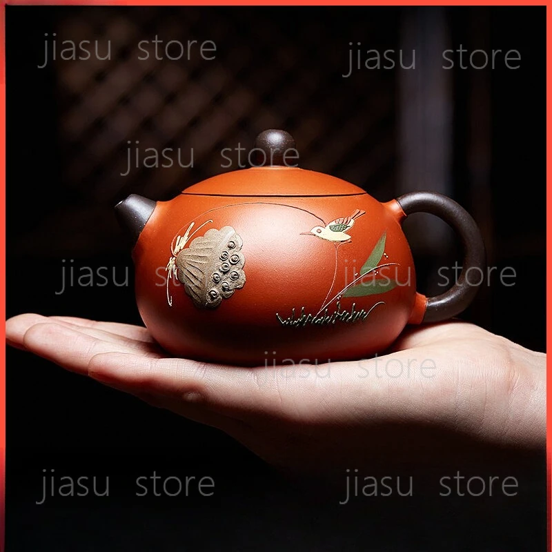 

Zisha pot pure handmade famous authentic Xishi pot Zhu Ni small bubble teapot single pot household tea set