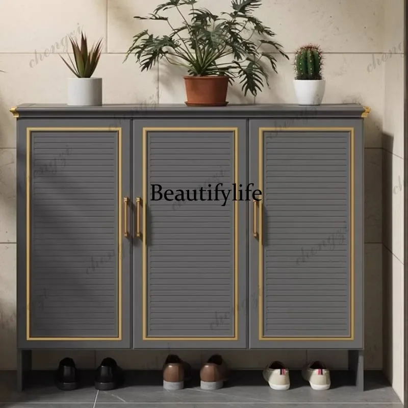 M138 Design Minimalist Shoe Cabinet Luxury Black Modern Organizers Shoe Cabinet Bench Apartments Szafka Na Buty Furniture Home