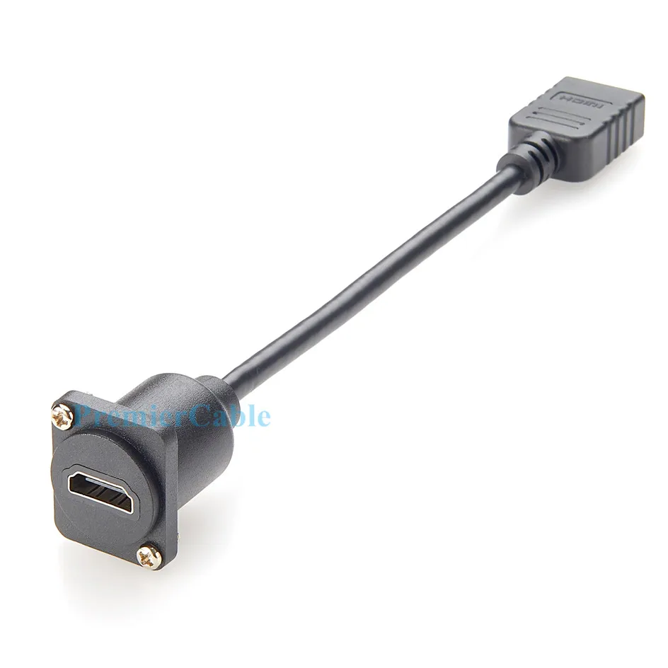 D type screw Panel Mount HDMI Extension Cable High-definition Cable HDMI Female hdtv hdmi Chassis Cable HDMI Panel D-type Socket