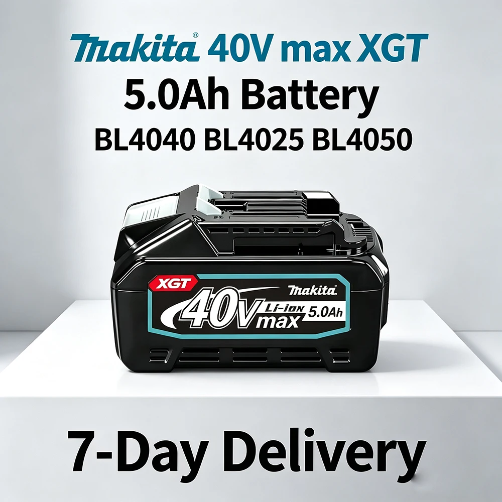 Аккумулятор Makata 40V Max XGT 5Ah 21700, перезаряжаемый литий-ионный аккумулятор, для электроинструментов 40V BL4025, BL4040, BL4050.