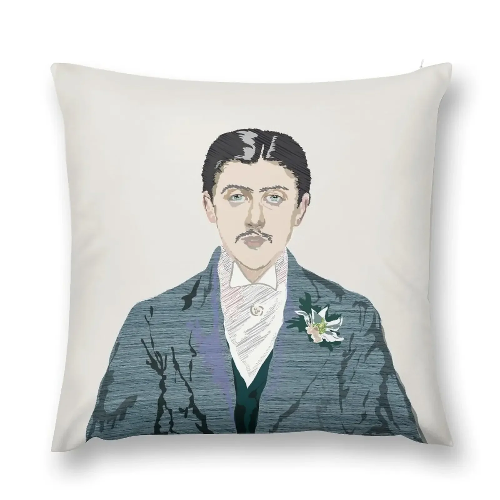 Marcel Proust portrait Throw Pillow pillow cover luxury Rectangular Cushion Cover pillow