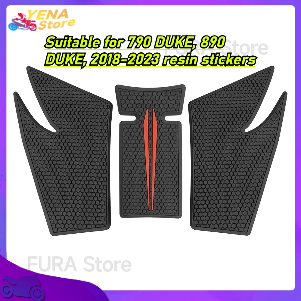 

Motorcycle protective pads with new decorative decals are suitable for 790 DUKE, 890 DUKE, 2018-2023 resin stickers.