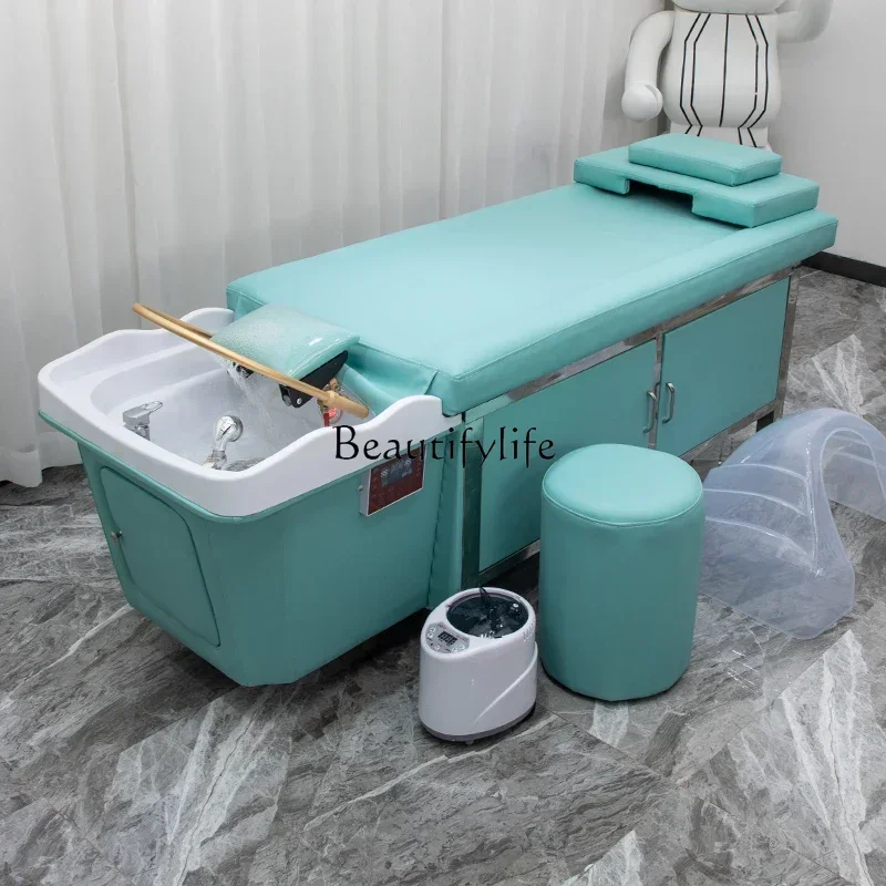 Multifunctional Water Circulation Fumigation Massage Shampoo Bed