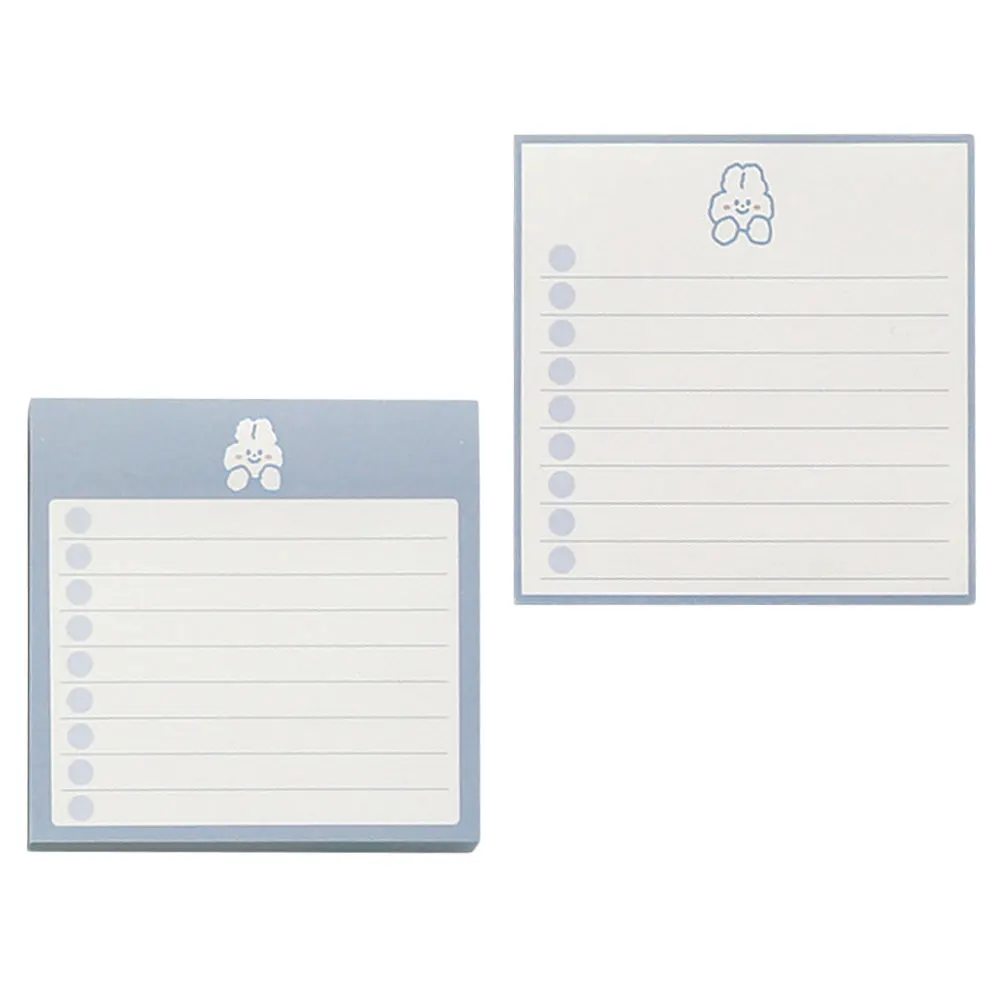

2pcs Memo Notepad Office Study Portable Planning Book Cartoon Design Thick Paper Schedule Pad Kids Learning Tool