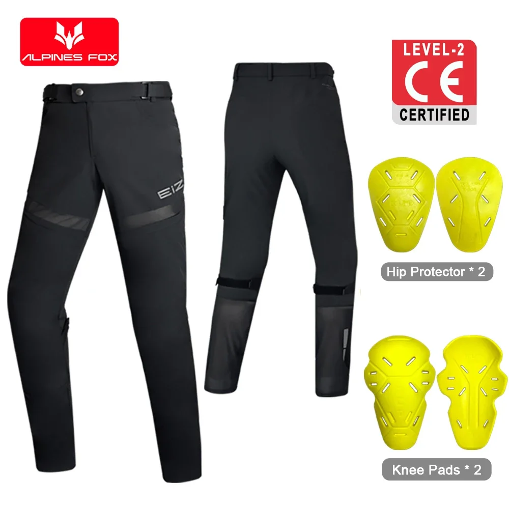 

Summer Mesh Motorcycle Pants Men Off-road Motocross Racing Pants Cycling Motorbike Riding Trousers With CE Protective Knee Pads