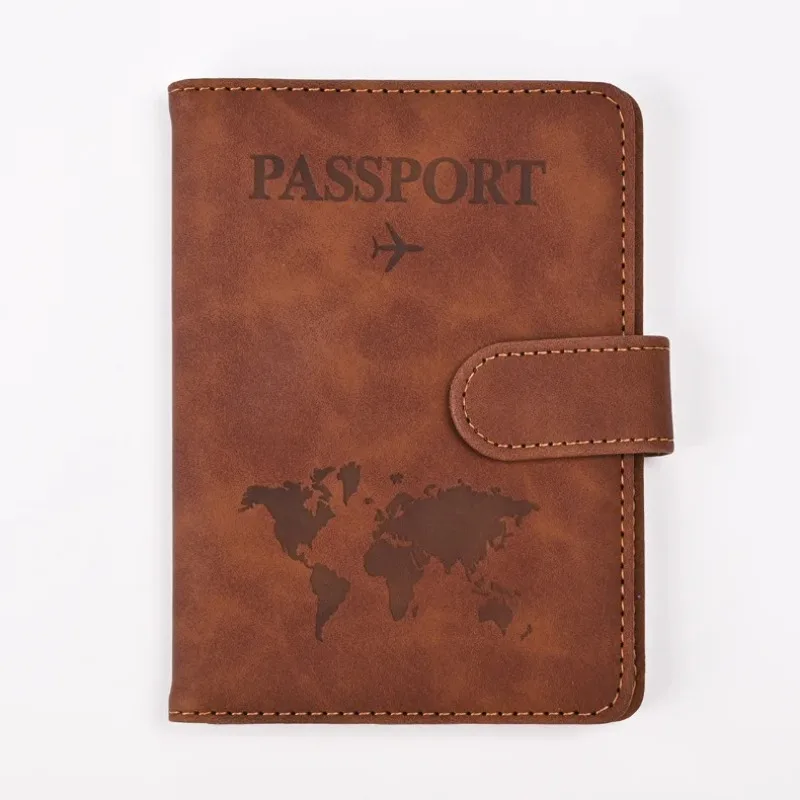 Passport Holder Cover Wallet Pu Leather Credit Card Case Travel Accessories for Women Men Passport Purse Case