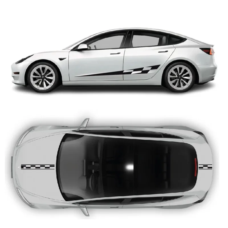 

Car Vinyl Stickers For Tesla Model 3 body Appearance modification customized Fashion Sports decals