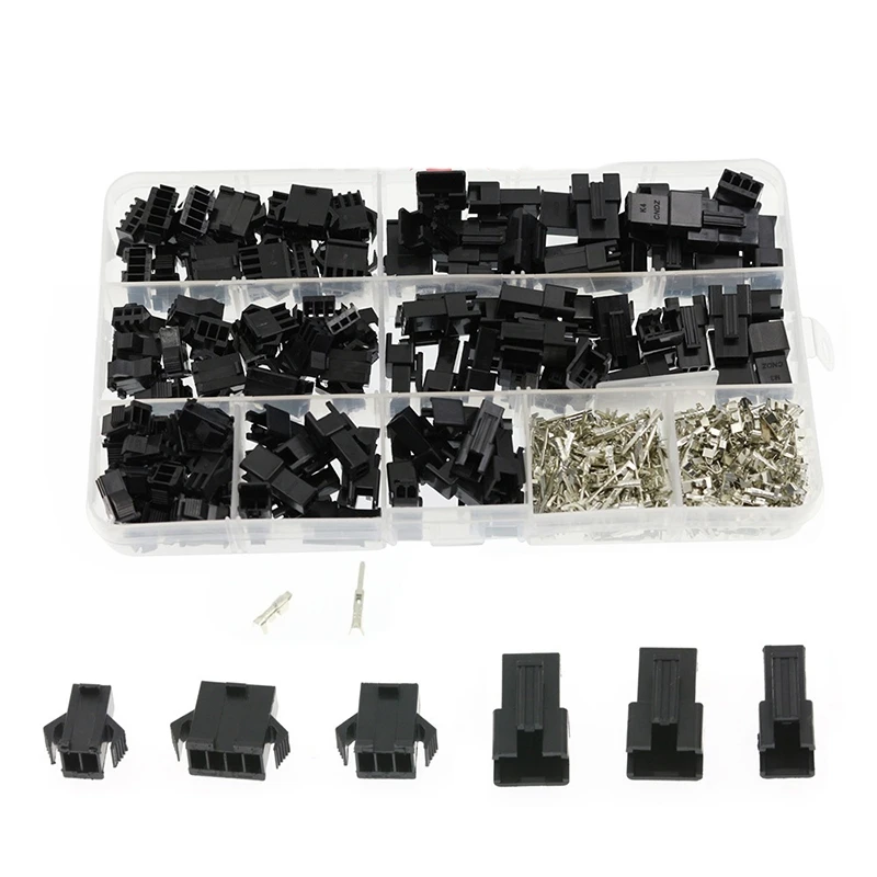 

2.54mm Dupont Terminal Male/Female SM2.54 Cable Plug 2/3/4 Pin 480Pcs