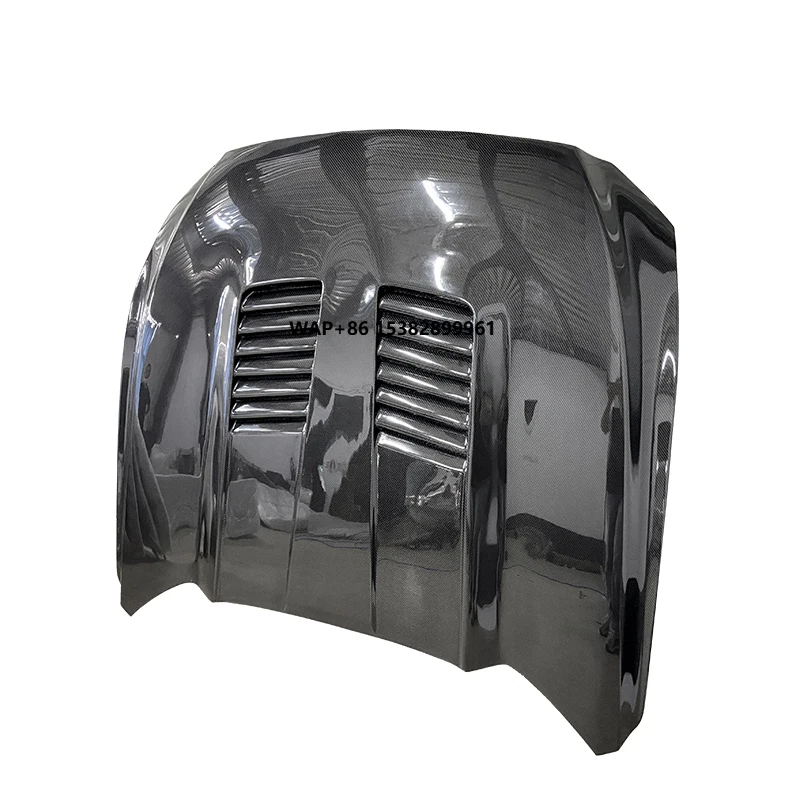 

For Mustang 2015- 2017 CFY Style Real Carbon Fiber Hood With Vents Lightweight