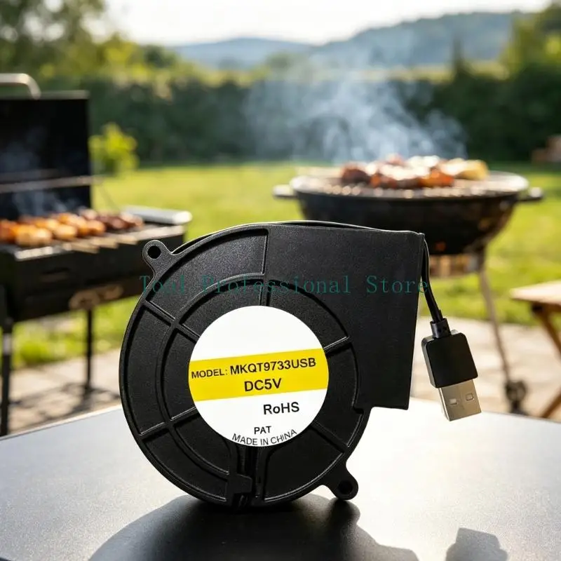 57QF Powerful 4000RPM USB Blower Fan For Electronic Devices And Outdoor Cooking